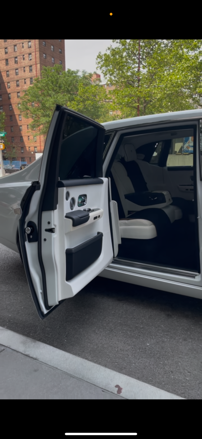 Rolls Royce Phantom coach suicide doors open on NYC street CLX Prestige