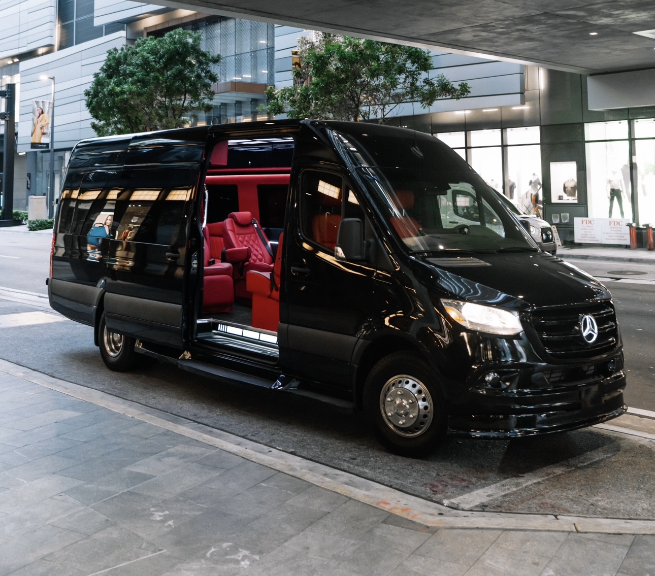 CLX Prestige The Cardinal luxury sprinter van exterior New York City